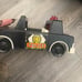 Vintage Little Tikes Car Carrier Semi Truck Hauler w/ 1 Red Car & vintage car