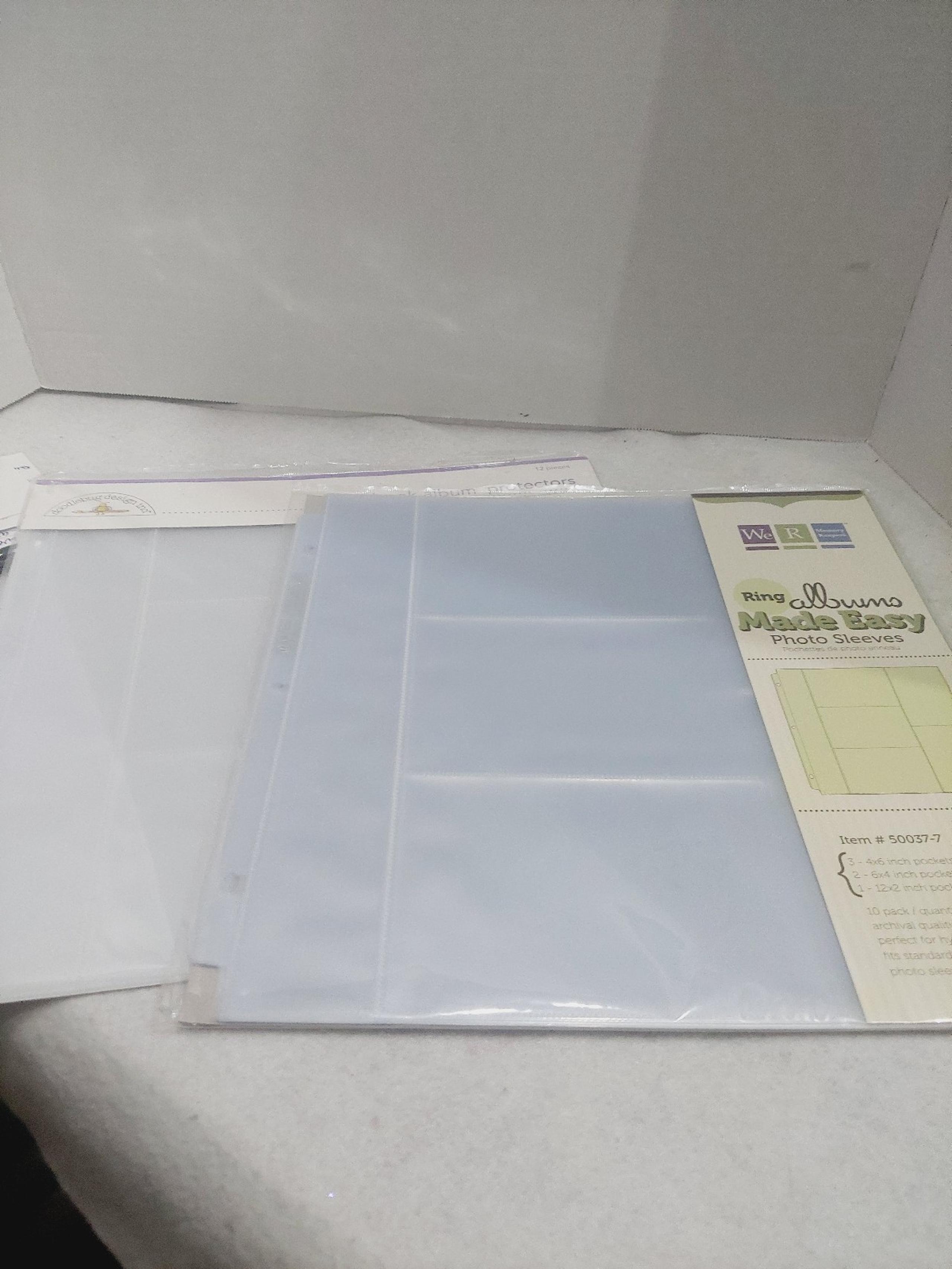 Scrapbook sheet protectors (217)