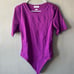 Aritzia Babaton Purple Contour Crew Halfsleeve Bodysuit Size Large