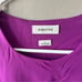 Aritzia Babaton Purple Contour Crew Halfsleeve Bodysuit Size Large