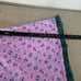 VTG Free People Chemise M Purple Floral Cotton Knit Stretch Ruffle Cottagecore