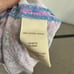 VTG Free People Chemise M Purple Floral Cotton Knit Stretch Ruffle Cottagecore