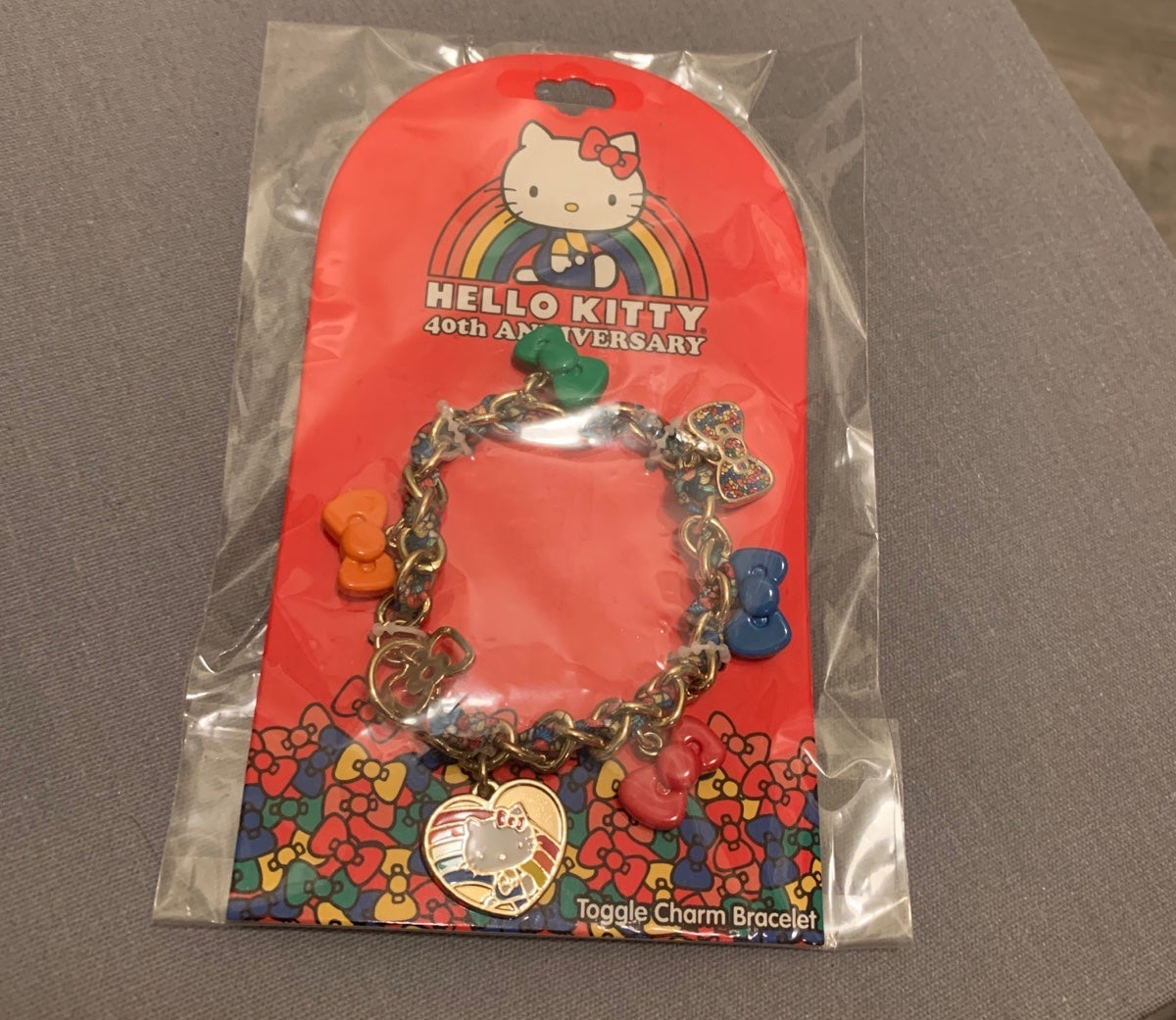 Hello kitty 40th anniversary charm bracelet new never used