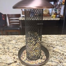 Kingsyard Mesh Tube Bird Feeders for Outdoors Hanging, All Metal, Wild Bird Feed