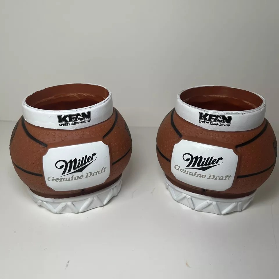2 Miller Genuine Draft 1991 Barton KOOL Buddies Koozie - Timberwolves