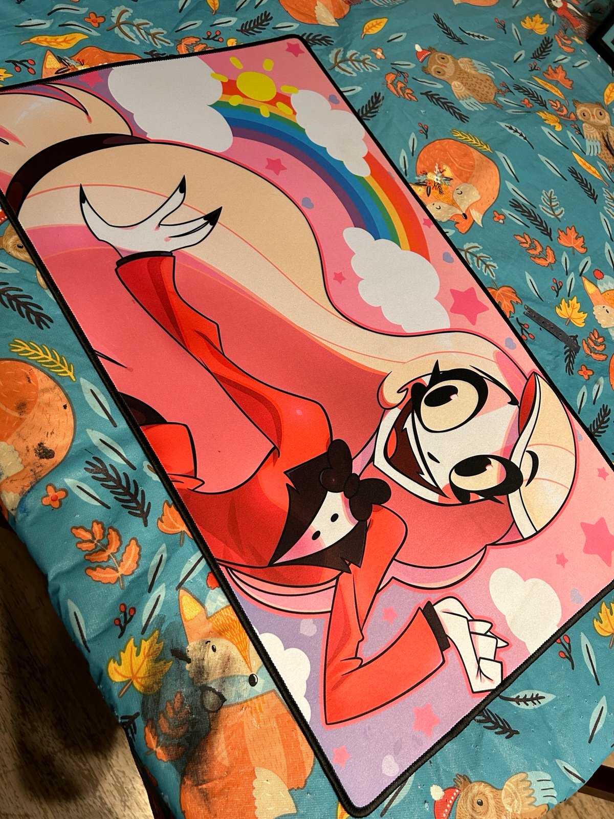 Pilot Charlie Rainbow Playmat | Rare Discontinued Shark Robot Merch