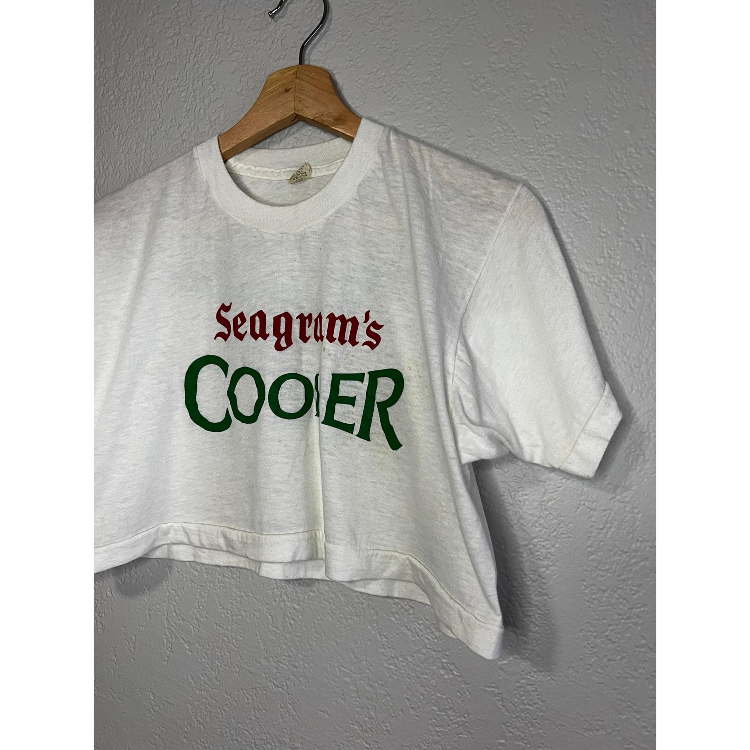 Vintage 80s Seagram cooler cropped tee