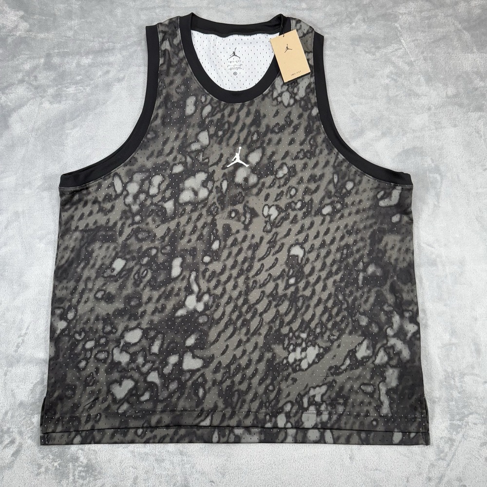 NWT Jordan Dri-Fit Nike Men's XXL Sleeveless Tank Warm Up Mesh Jersey FN5854-010