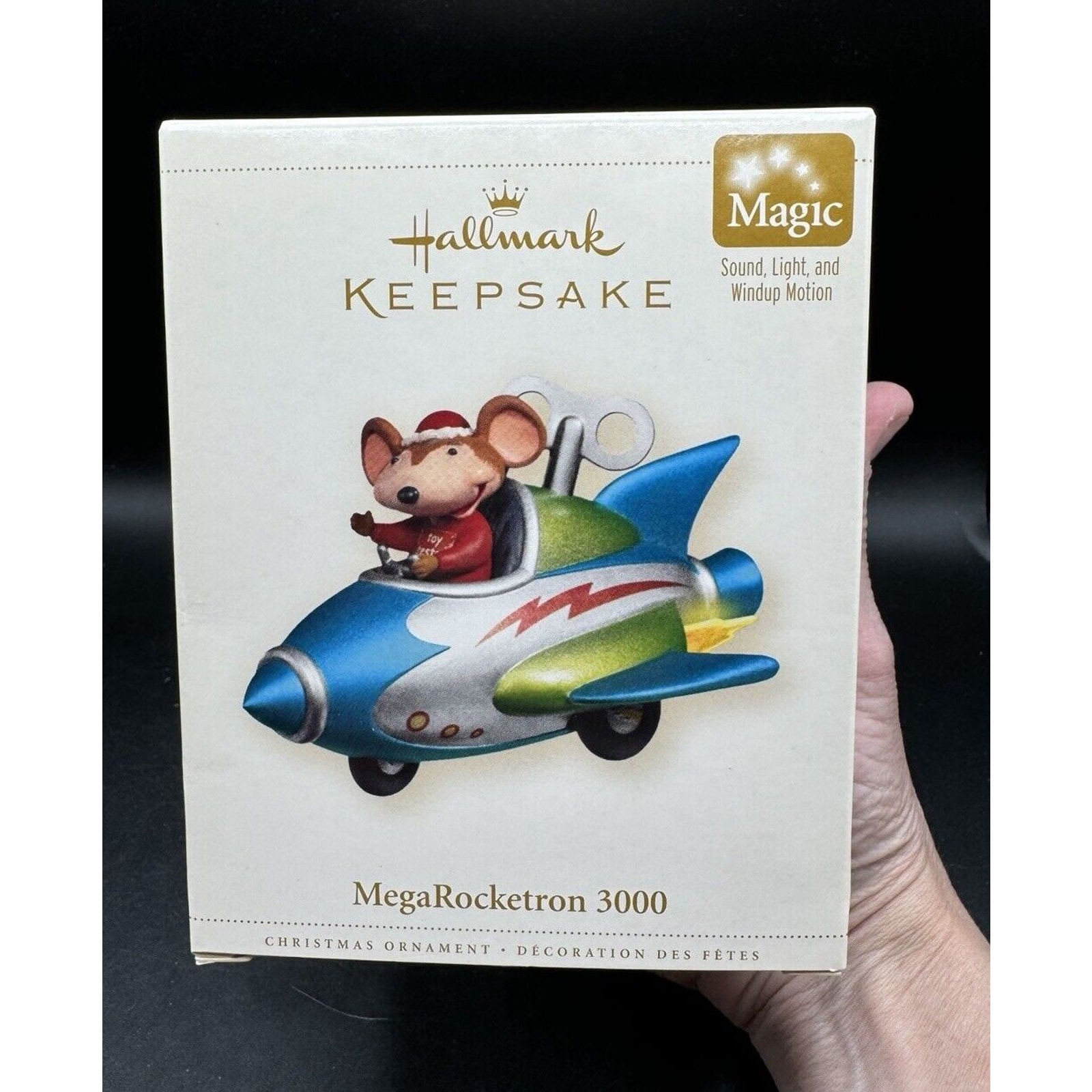 Brand New Hallmark Ornament 2006 MegaRocketron 3000 Mouse in Rocket Magic -17D