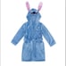 Disney Store Stitch ''Ohana Forever'' Women's Soft Velour Robe Size M 3D Ears