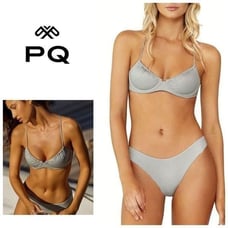New PQ silver bikini. Small. Retails 169