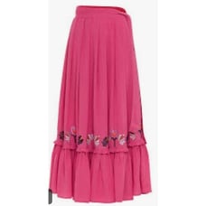 Carolina K. Rosa Embroidered Skirt in Shocking Pink NWT Size Small