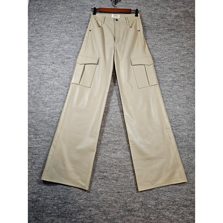 AGOLDE Recycled Leather Minka Cargo in Toast Size 24 NWOT