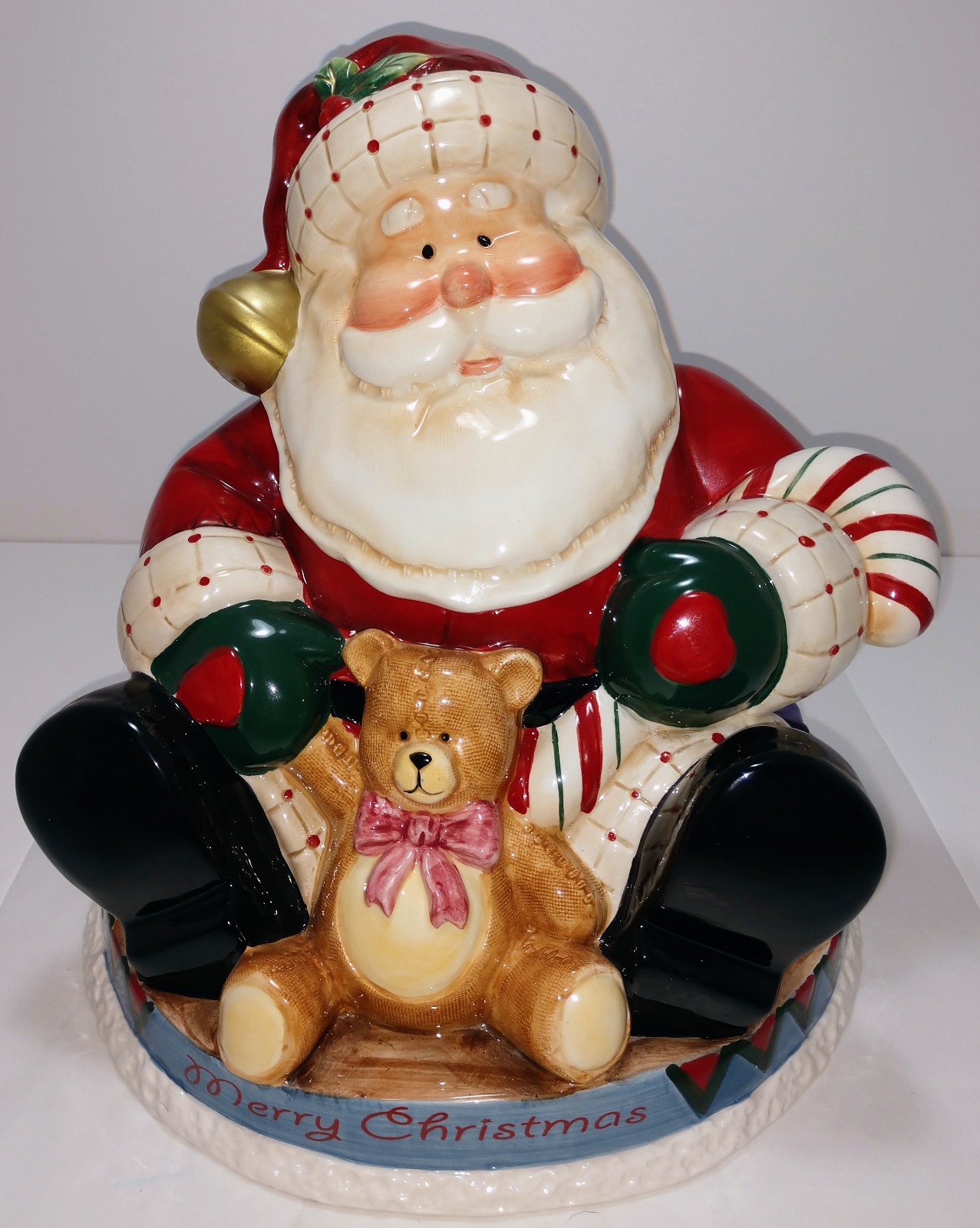 Fitz & Floyd fireplace Santa cookie jar