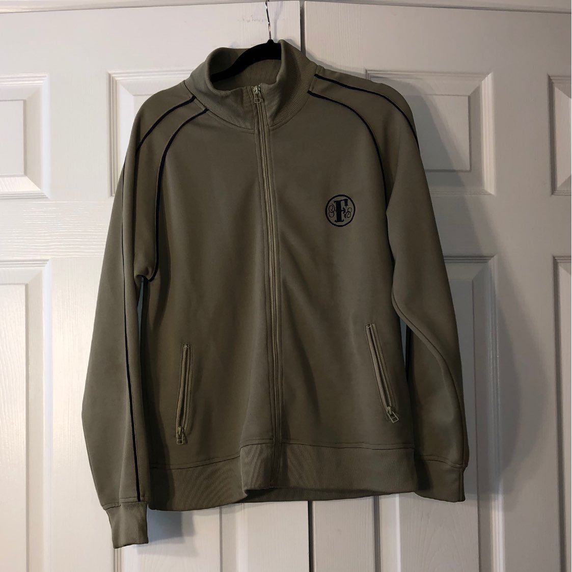 Fossil men’s green zip up sweater