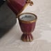 Limited Edition Vinatge RETIRED Limoges Burgundy Trinket Box Porcelain Vase/urn