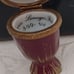 Limited Edition Vinatge RETIRED Limoges Burgundy Trinket Box Porcelain Vase/urn