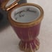 Limited Edition Vinatge RETIRED Limoges Burgundy Trinket Box Porcelain Vase/urn