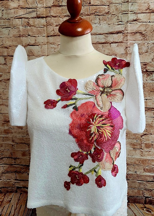 FILIPINIANA KIMONA MESTISA w/ Butterfly Sleeves Embroidered Traditional- 3XL