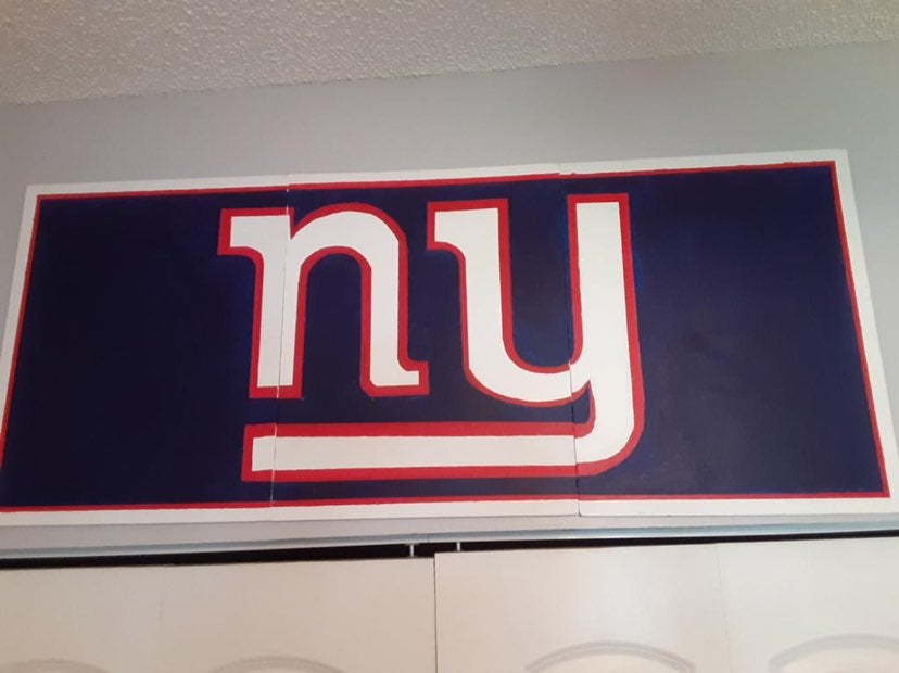 Large custom sport logo painting