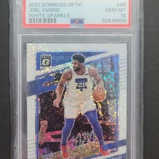 2021 Donruss Optic Basketball Joel Embid White Sparkle Psa 10 Pop #7