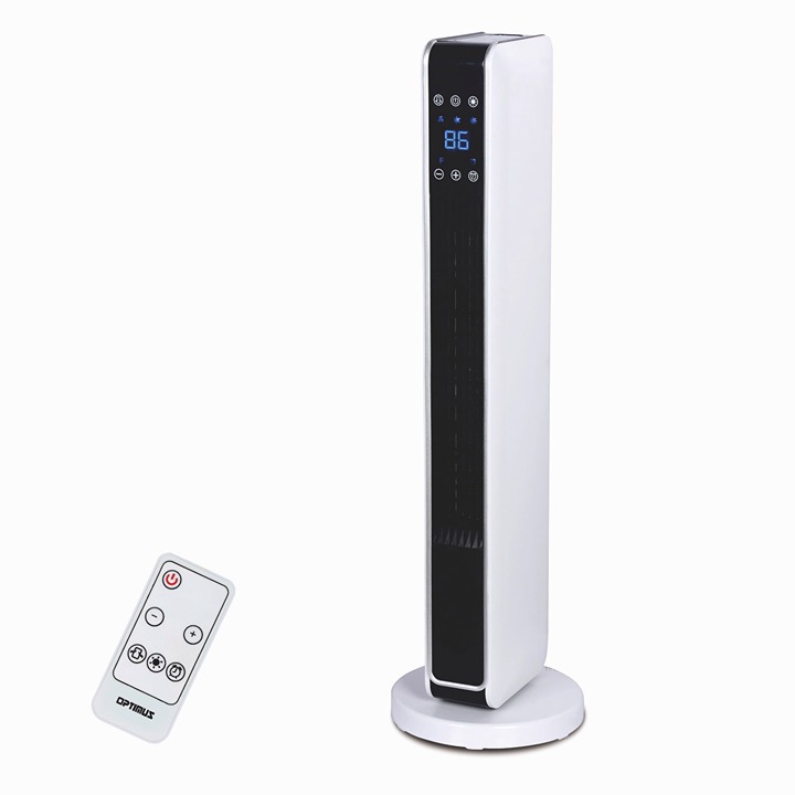 Oscillating Tower Heater w/ Digital Temperature Readout & Remote