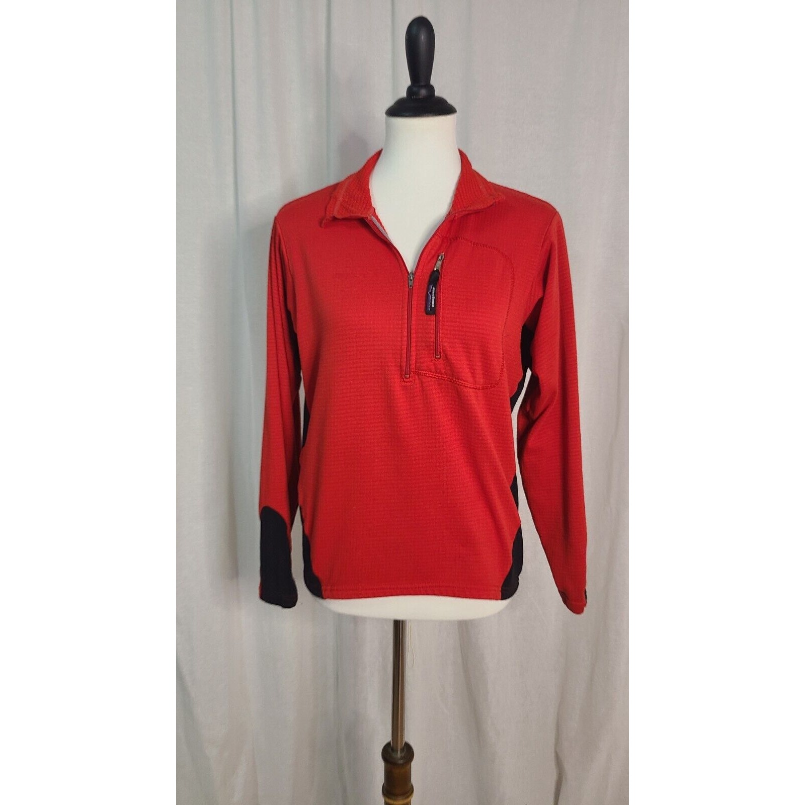 PATAGONIA Lot 2 Fleece Jacket Running Half Zip Snap T Red S