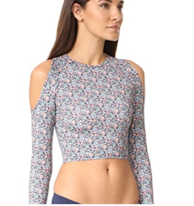 NWT L*Space Sunlit Rashguard Floral M