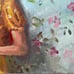 oil painting-girl with flower