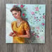 oil painting-girl with flower