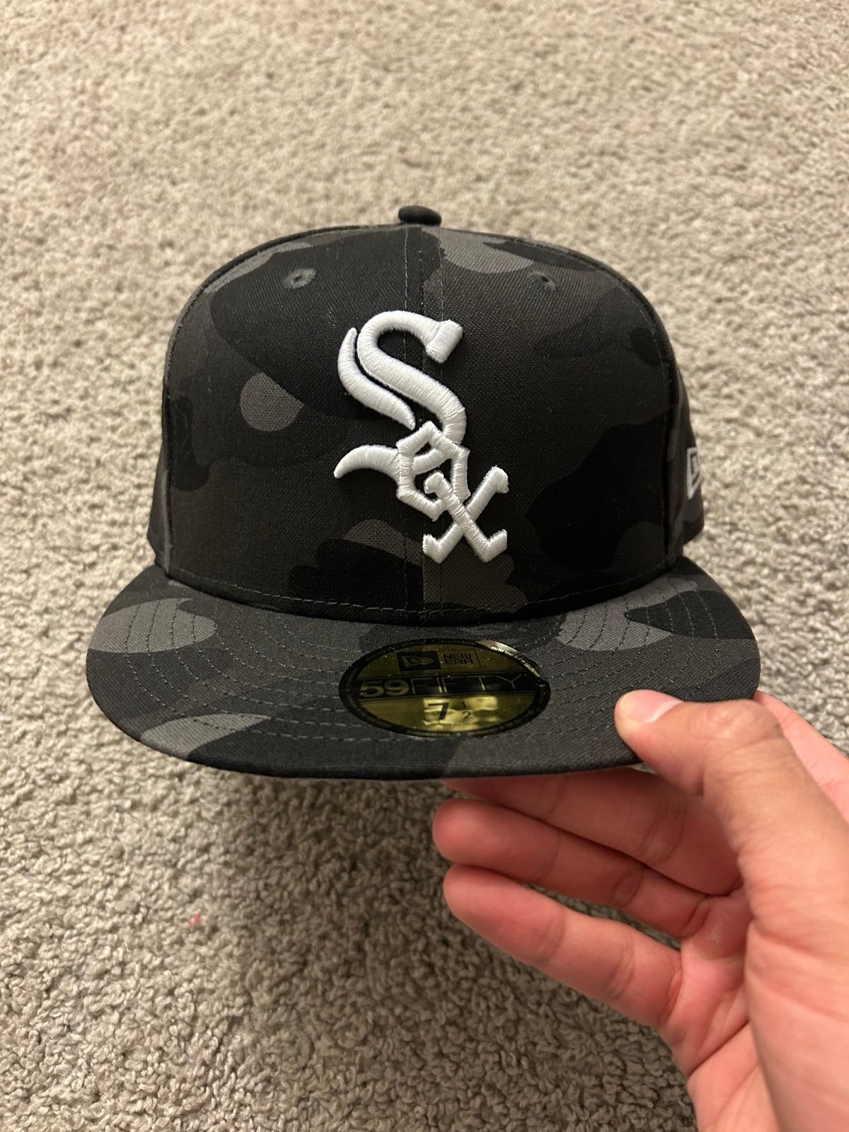 紫 7-1/2 BAPE X MLB X NEW ERA WHITE SOX - メルカリ