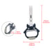 New 2PCS Anime Totoro JDM TSURIKAWA Ring Subway Train Bus Handle White Strap