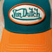 Von Dutch Adjustable Hat Teal / White/ Orange New