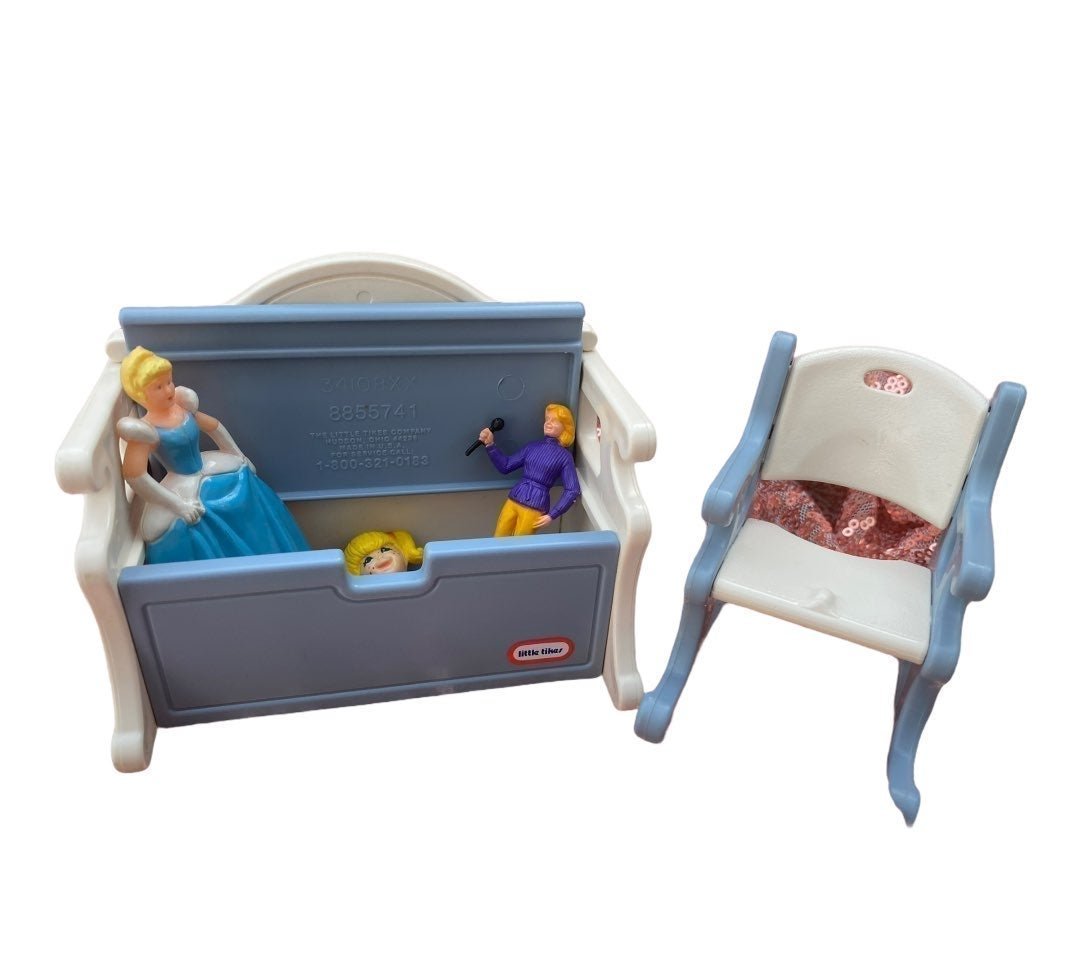 TIKES DOLLHOUSE TOY BOX CHEST rocker