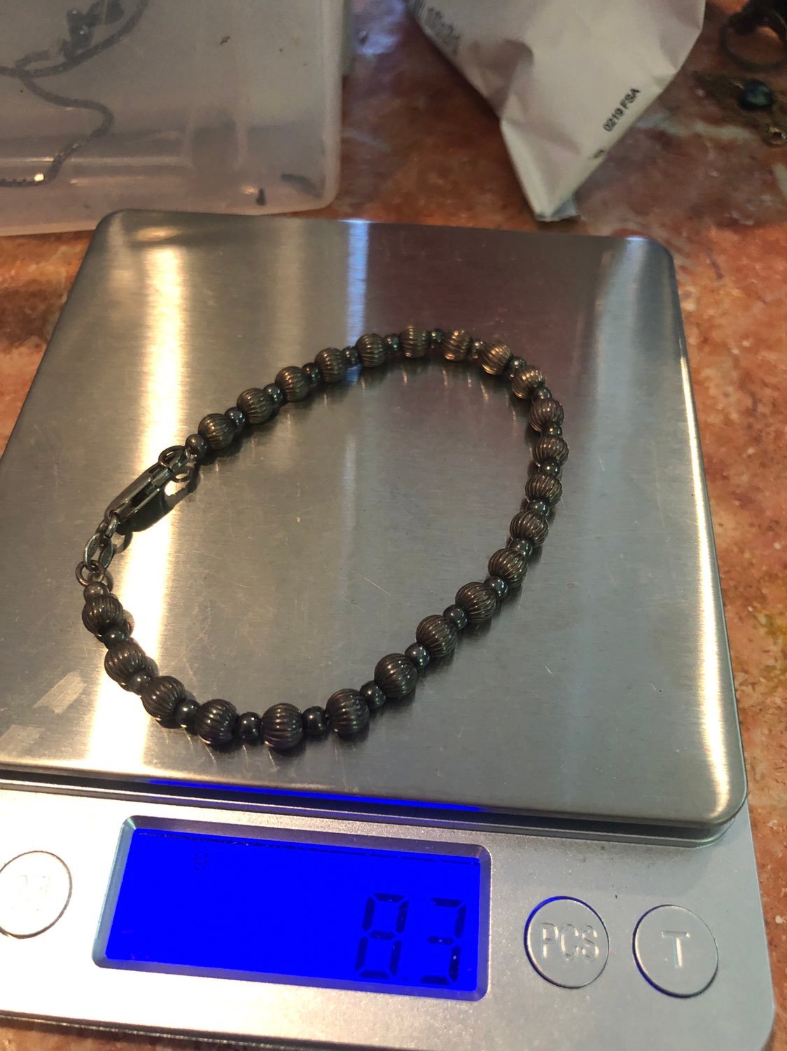 sterling silver Mini ball bracelet