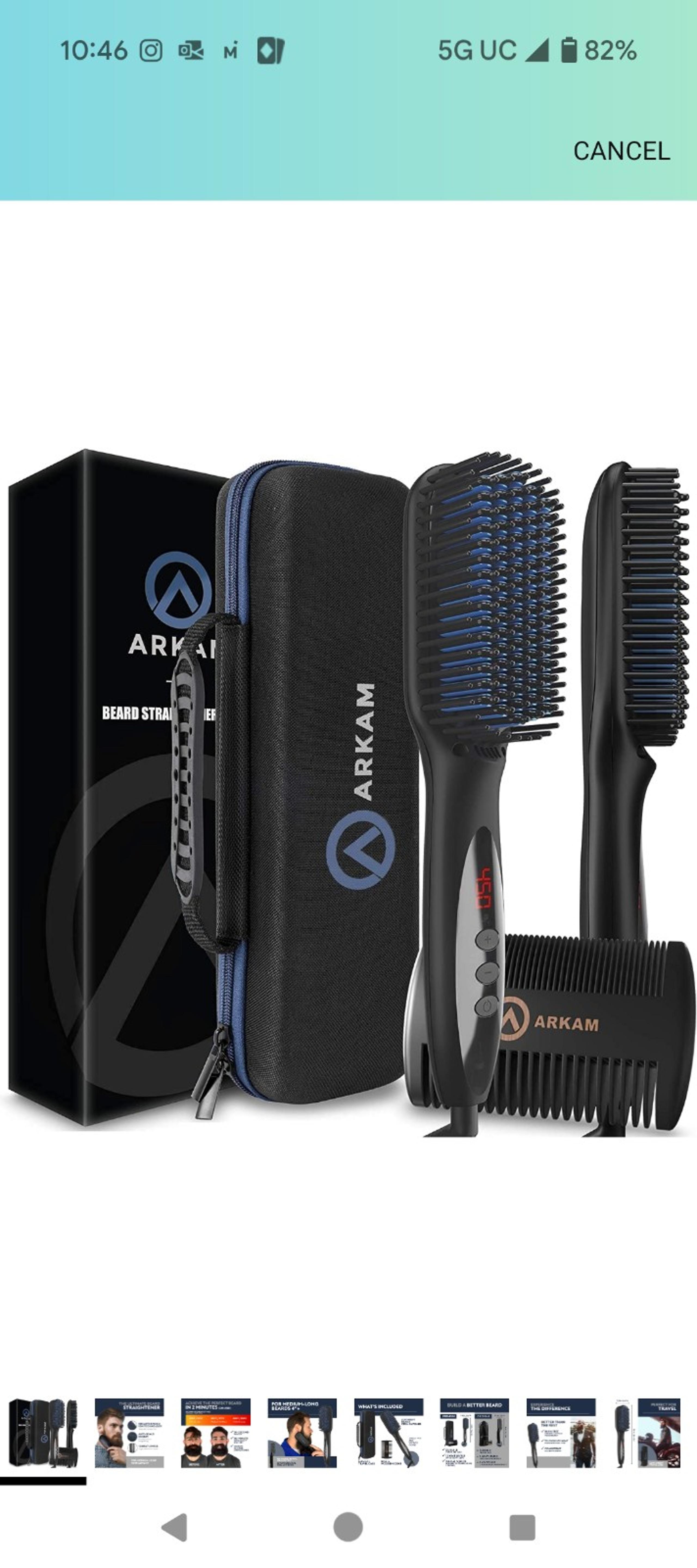 Arkam Beard Straightener Brush