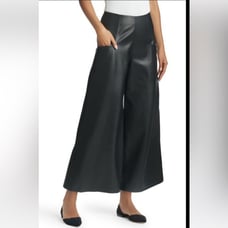 SACHIN & BABI Stormi Crop Wide Leg Faux Leather Pants NwOT