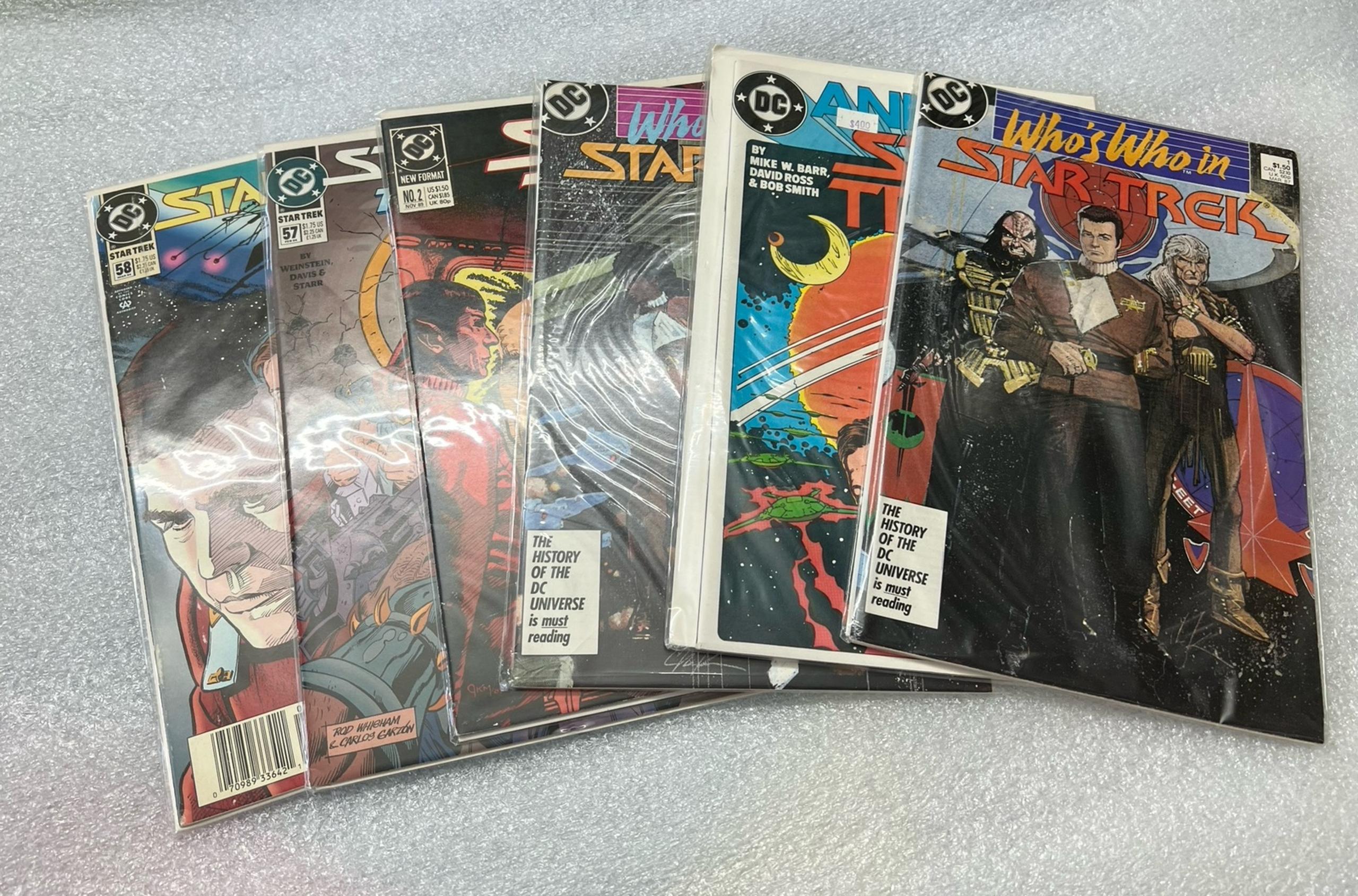 6 Star Trek DC Comics Books