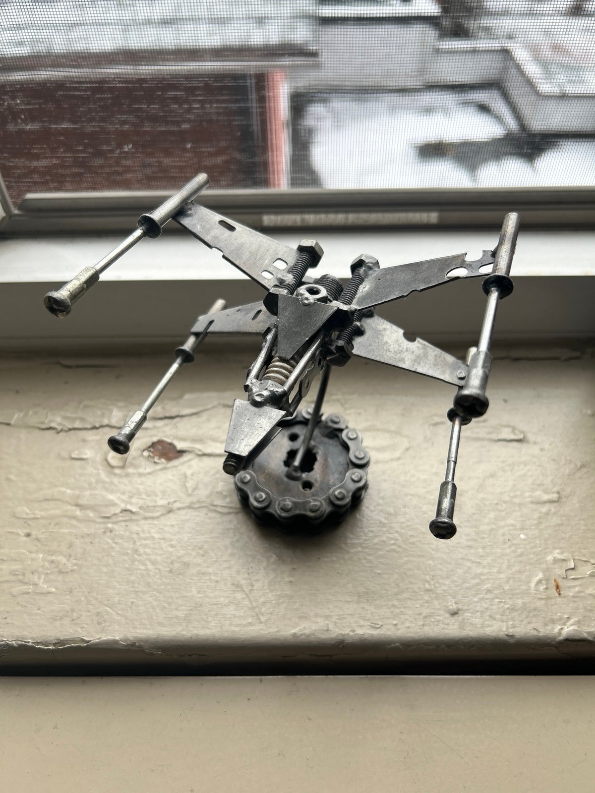 Metal StarWars X Wing fighter figure