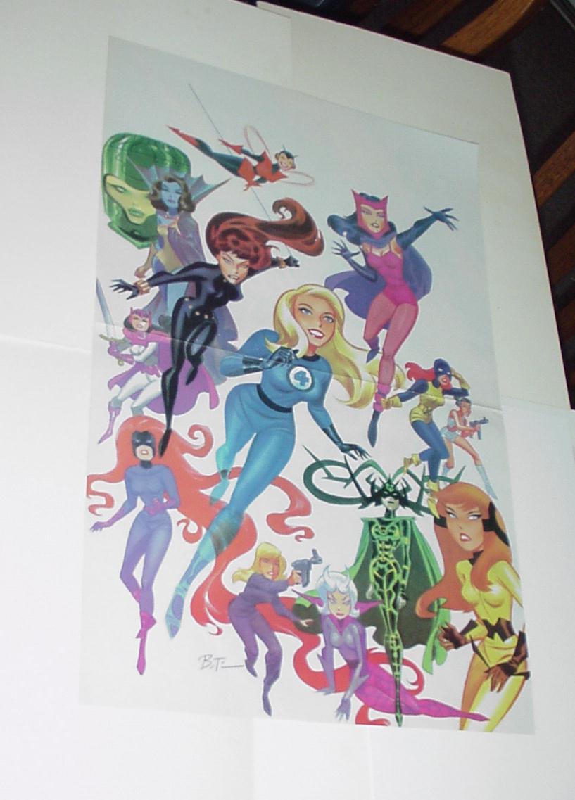 Marvel Universe Poster # 6 Ladies by Bruce Timm Batman Animated Sharon Carter