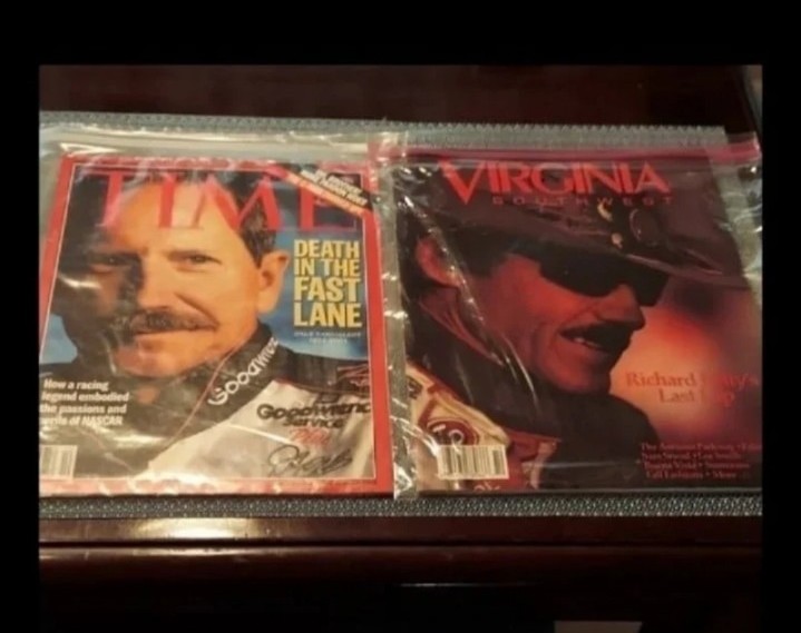 NASCAR Dale Earnhardt & Richard Petty Tribute Magazines - VINTAGE '92-01 NEW