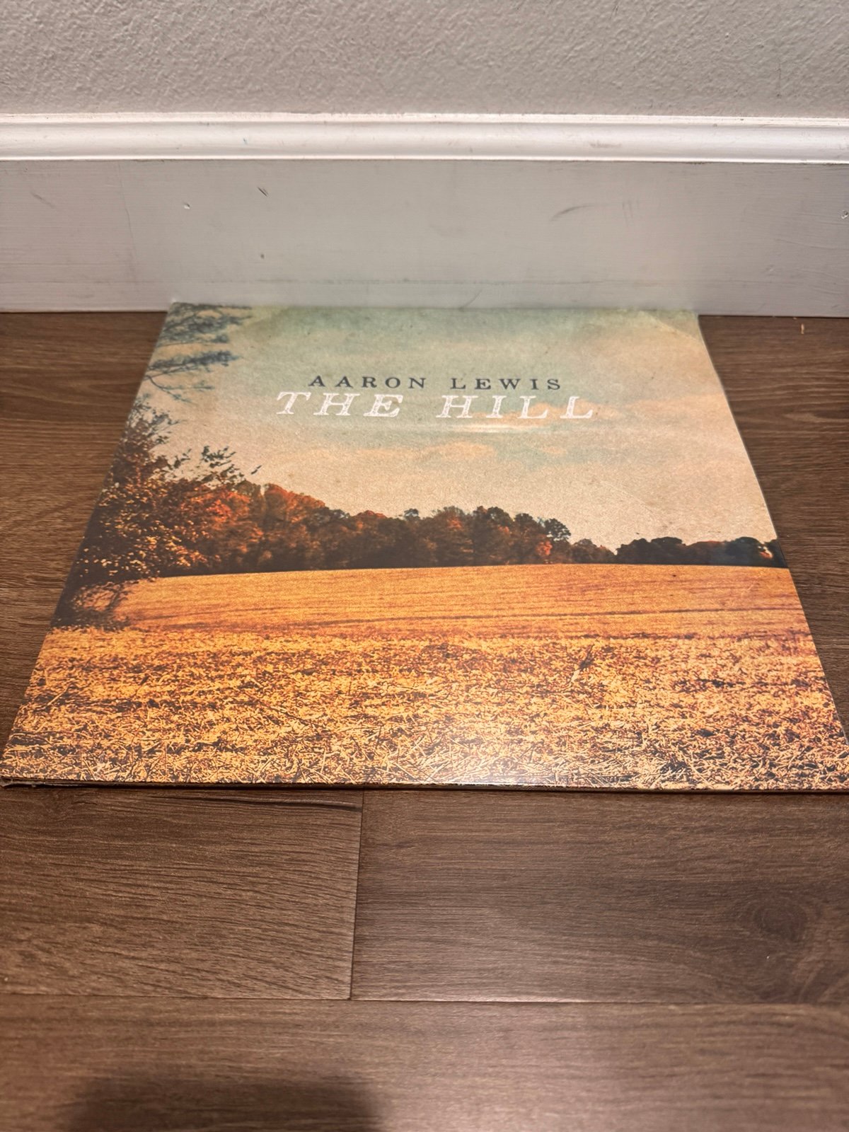 Aaron Lewis THE HILL SIGNED Ghostly Translucent Tan & Clear Colored LP In Hand