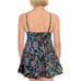 Swim Solutions Black Floral Paisley Swim Suit Dress Minimizer Plus Size 2X New!