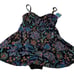 Swim Solutions Black Floral Paisley Swim Suit Dress Minimizer Plus Size 2X New!
