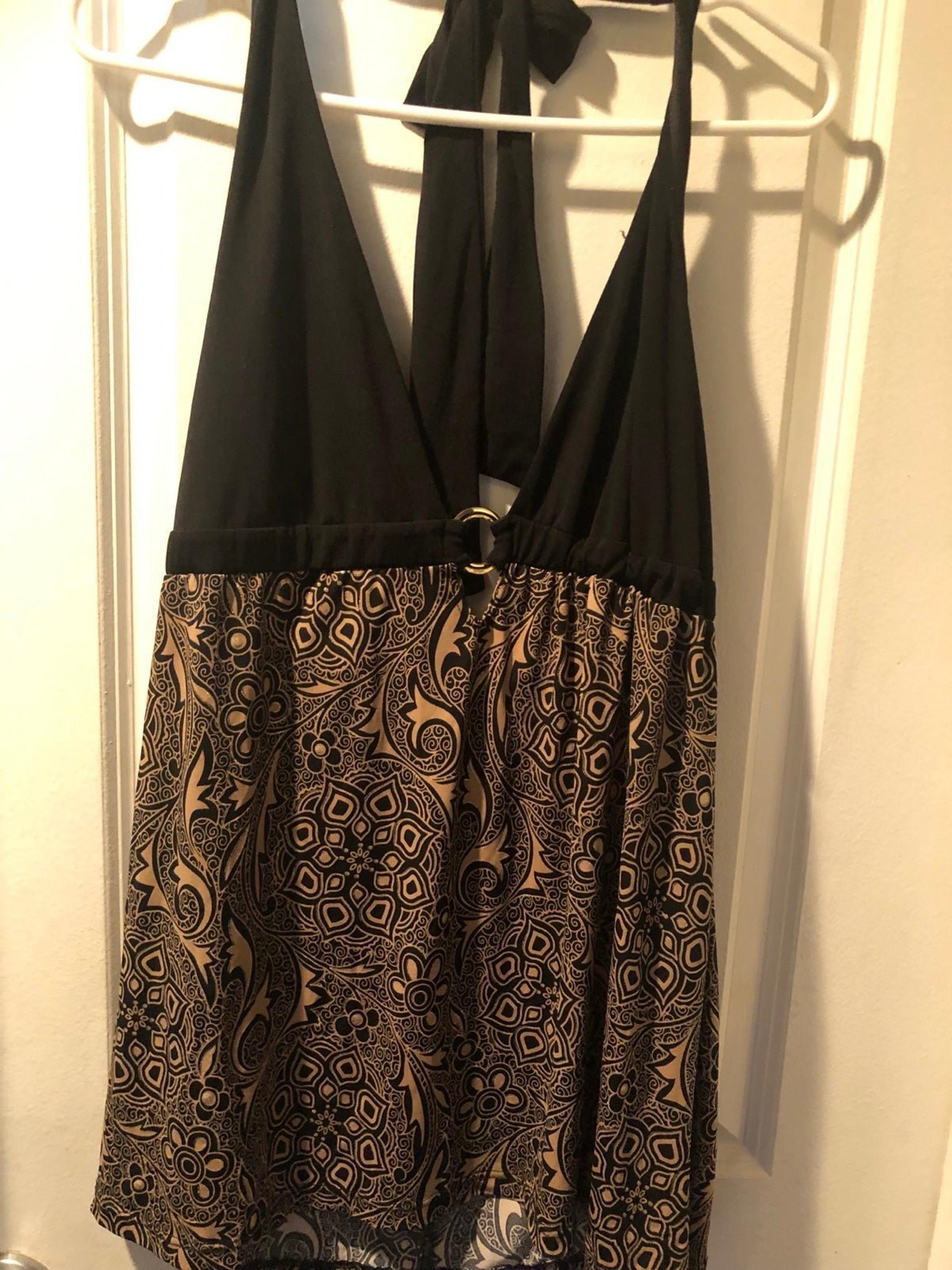 Black Halter Backless Top by Chartoltte Russe