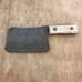 Large Antique Meat Cleaver Wooden Handle