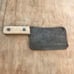 Large Antique Meat Cleaver Wooden Handle