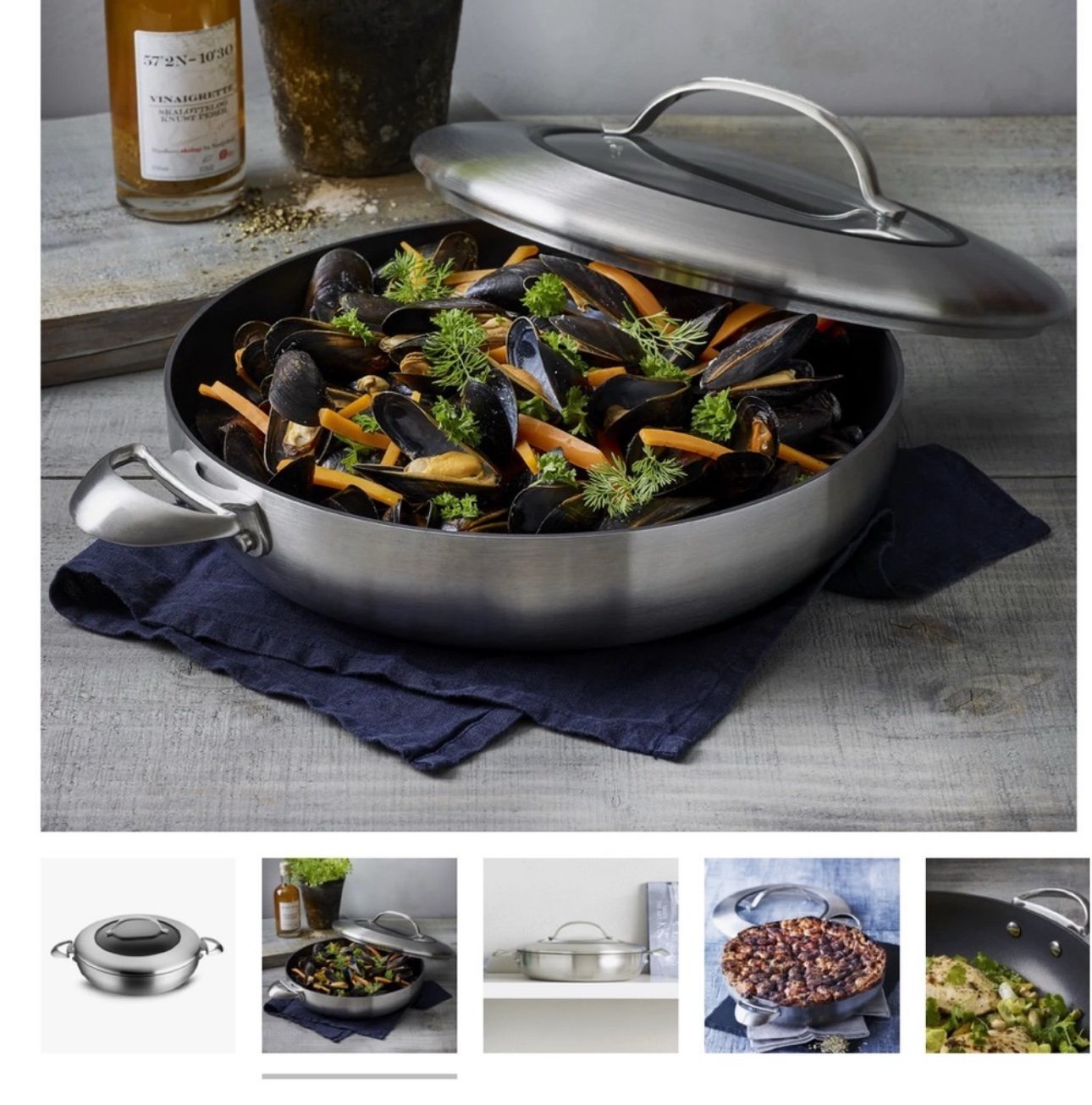 Scanpan Covered Chef Pan 5.5 Quart NWT