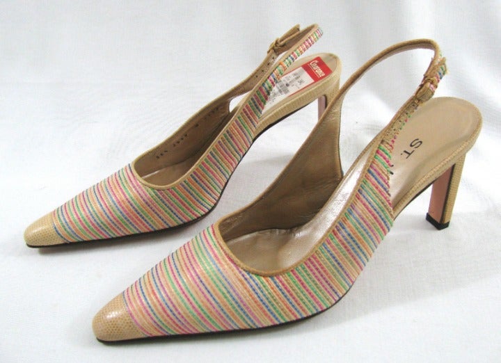 New ST JOHN Raffia Heels 6.5 B pumps dmg