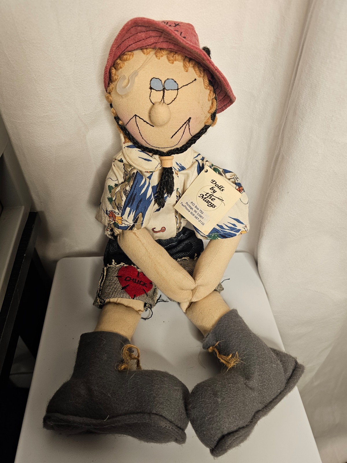 Vtg 18 Limited Edition 2003 Nancy Marg Handmade Doll Holy Mackerel